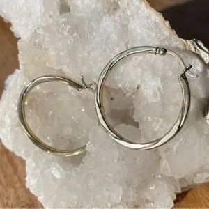 .925 gold plated hoops